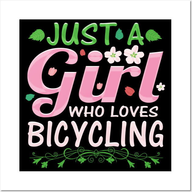 Bicycling, Girls Bicycle design Wall Art by maro_00